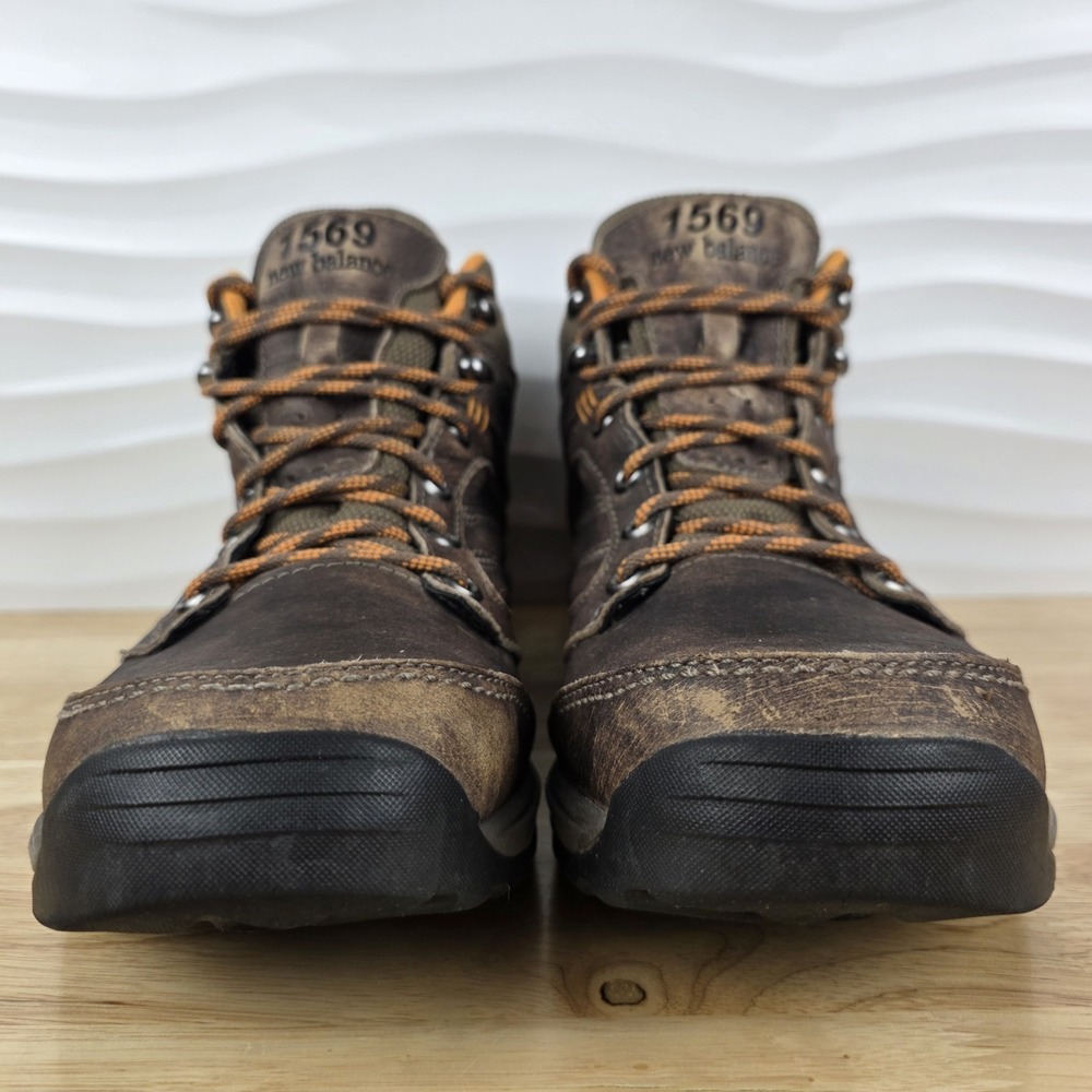 New Balance 1569 Hiking Boots Mens Size 12 Brown Leather Gore Tex Trail MW1569BO - Picture 5 of 13